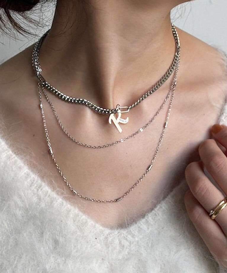  「【A・H・M・R・S・Yの６種！】アルファベットネックレス」|ネックレス|