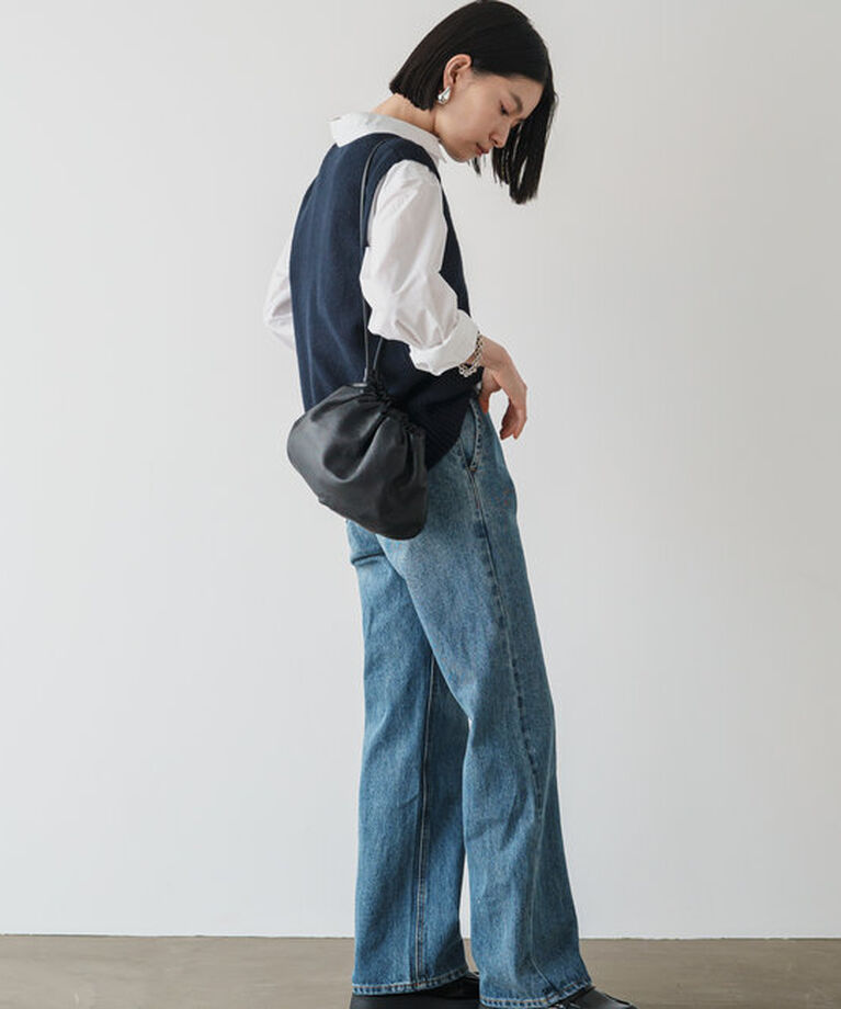  「【名品】4wayレザー巾着ショルダーバッグ［chi企画］」|ショルダー・メッセンジャー|