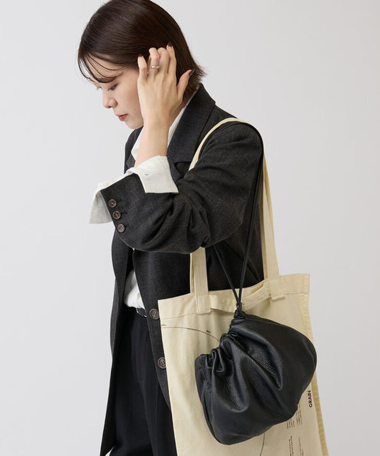  「【名品】4wayレザー巾着ショルダーバッグ［chi企画］」|ショルダー・メッセンジャー|