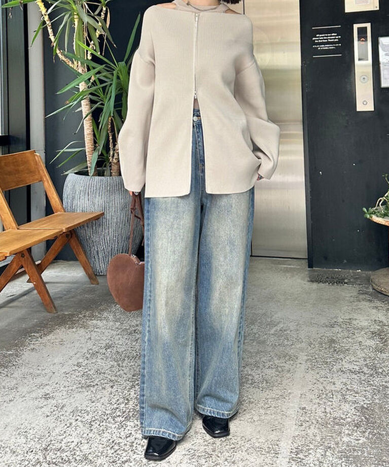 「【今期No.1デニム/3サイズ展開】オーバーダイワイドデニム」|デニム|