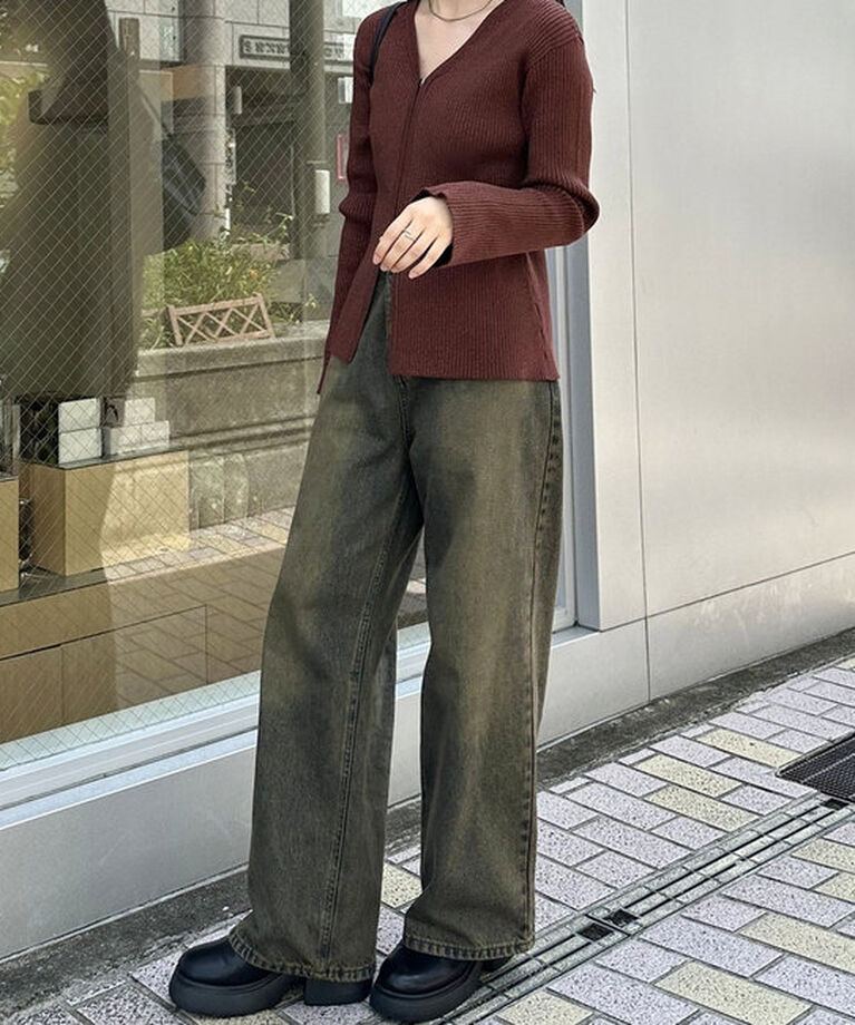  「【今期No.1デニム/3サイズ展開】オーバーダイワイドデニム」|デニム|