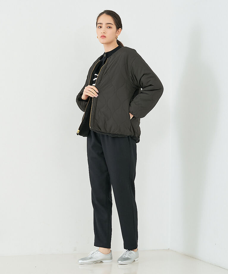 collex「【一部WEB限定カラー】タフタ×ボア リバーシブル中綿ブルゾン」|ブルゾン・スタジャン|