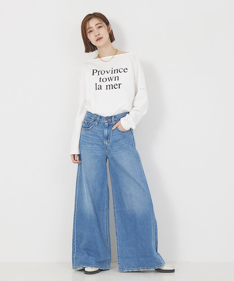 Rouge vif「マチ付ボートロゴロンTee」|Tシャツ・カットソー|