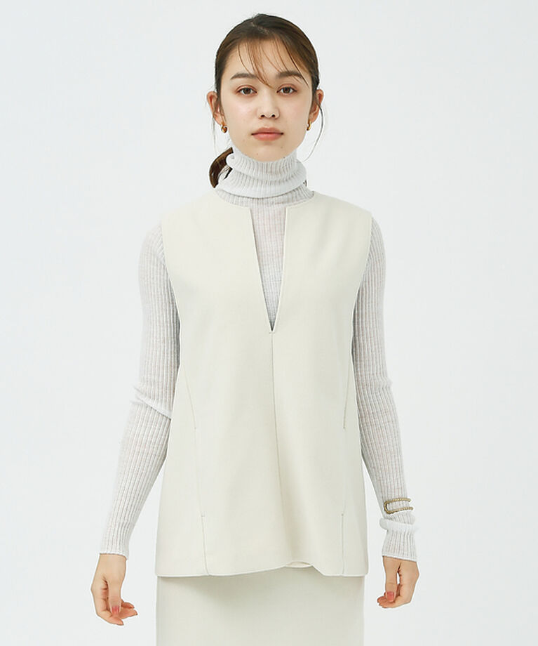 Rouge vif「【セットアップ対応】メルトンベスト」|ベスト・ジレ|