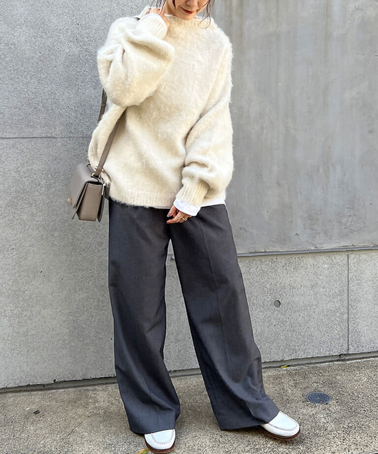 Rouge vif「【一部店舗限定】　シャギーフォルムボトルネックニット」|ニット・セーター|