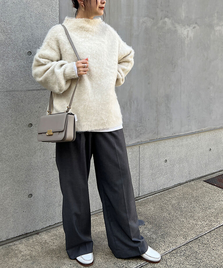 Rouge vif「【一部店舗限定】　シャギーフォルムボトルネックニット」|ニット・セーター|