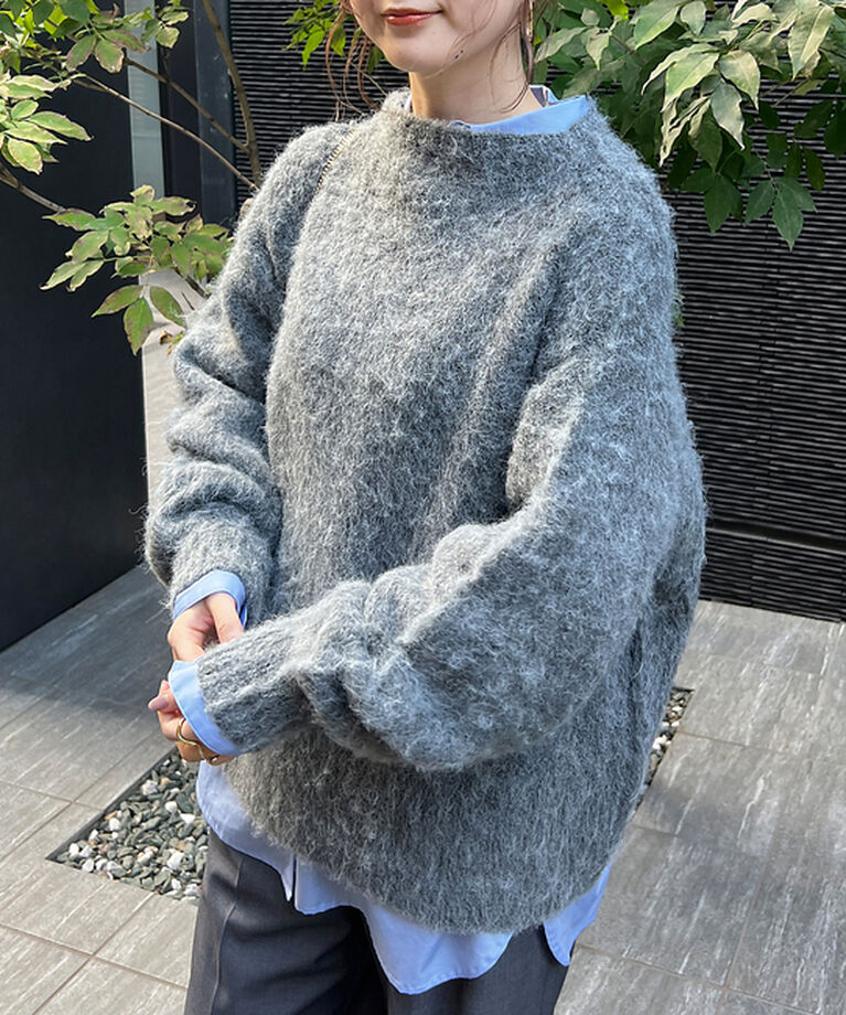 Rouge vif「【一部店舗限定】　シャギーフォルムボトルネックニット」|ニット・セーター|