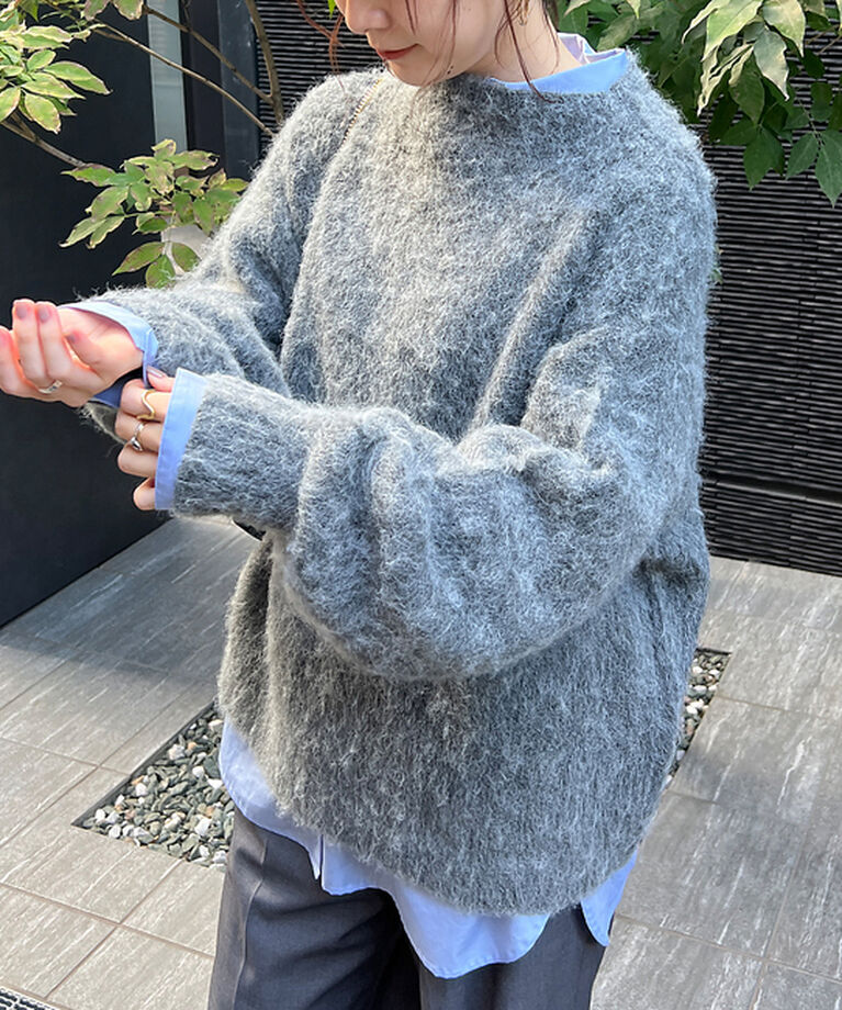 Rouge vif「【一部店舗限定】　シャギーフォルムボトルネックニット」|ニット・セーター|