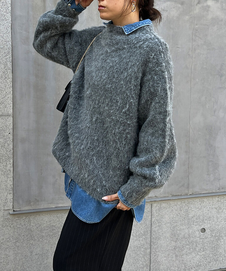Rouge vif「【一部店舗限定】　シャギーフォルムボトルネックニット」|ニット・セーター|