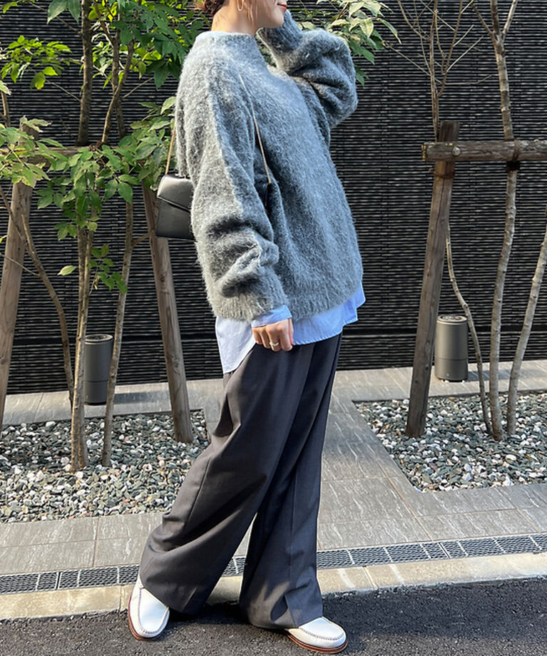 Rouge vif「【一部店舗限定】　シャギーフォルムボトルネックニット」|ニット・セーター|