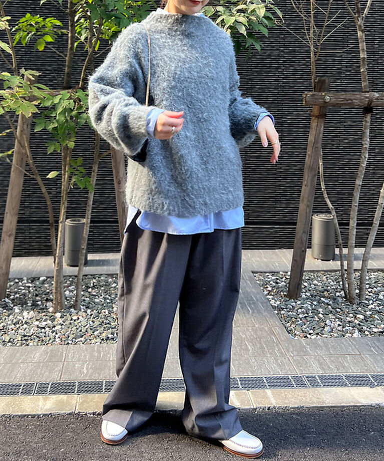 Rouge vif「【一部店舗限定】　シャギーフォルムボトルネックニット」|ニット・セーター|