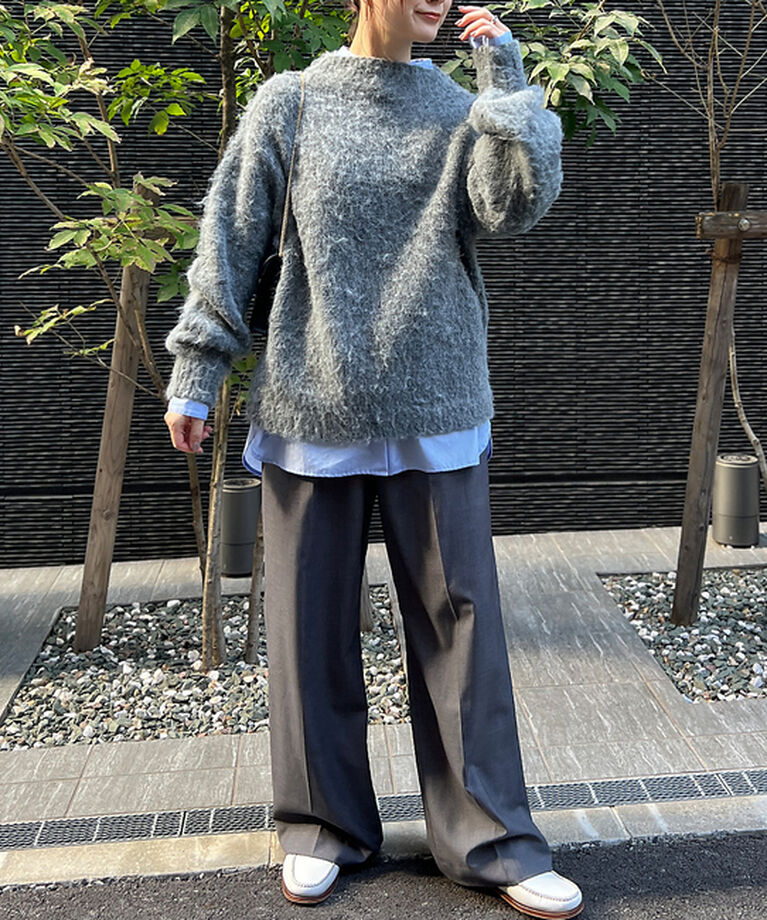 Rouge vif「【一部店舗限定】　シャギーフォルムボトルネックニット」|ニット・セーター|