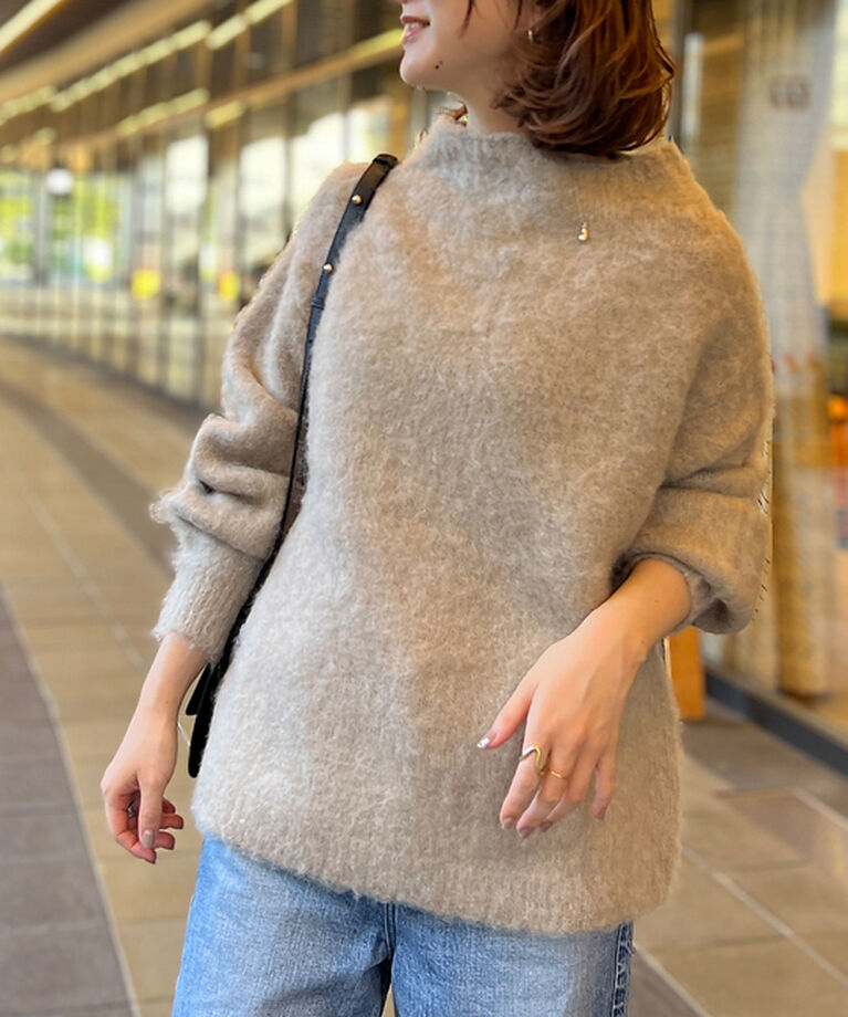 Rouge vif「【一部店舗限定】　シャギーフォルムボトルネックニット」|ニット・セーター|