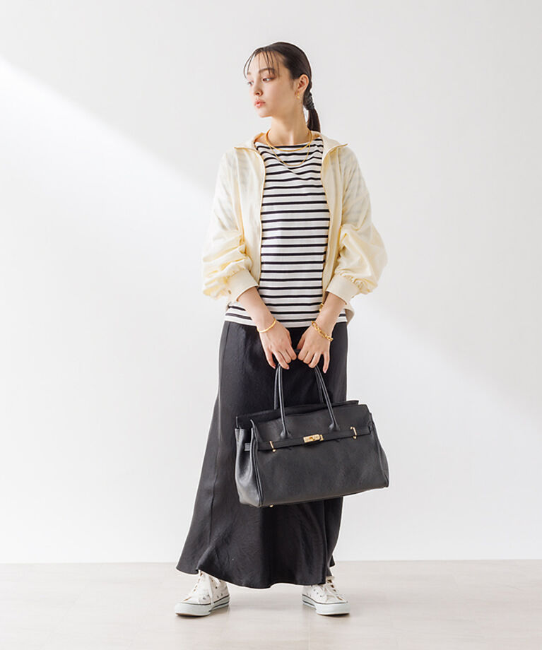 Rouge vif「バックVボーダー ロンT」|Tシャツ・カットソー|