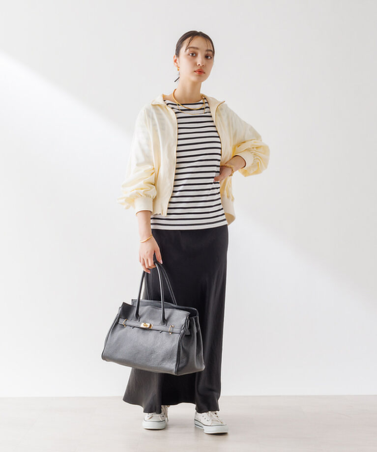 Rouge vif「バックVボーダー ロンT」|Tシャツ・カットソー|