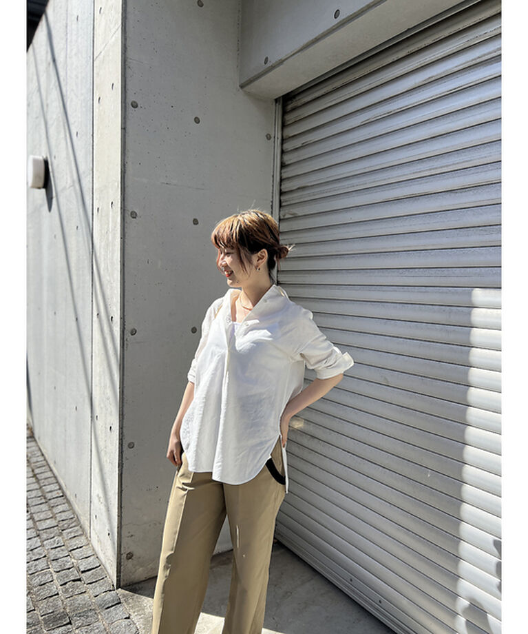 Rouge vif「綿麻レギュラー ナチュラルシャツ」|シャツ・ブラウス|
