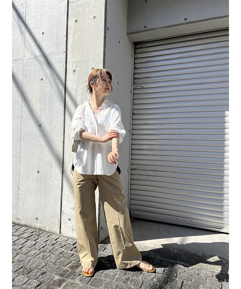 Rouge vif「綿麻レギュラー ナチュラルシャツ」|シャツ・ブラウス|