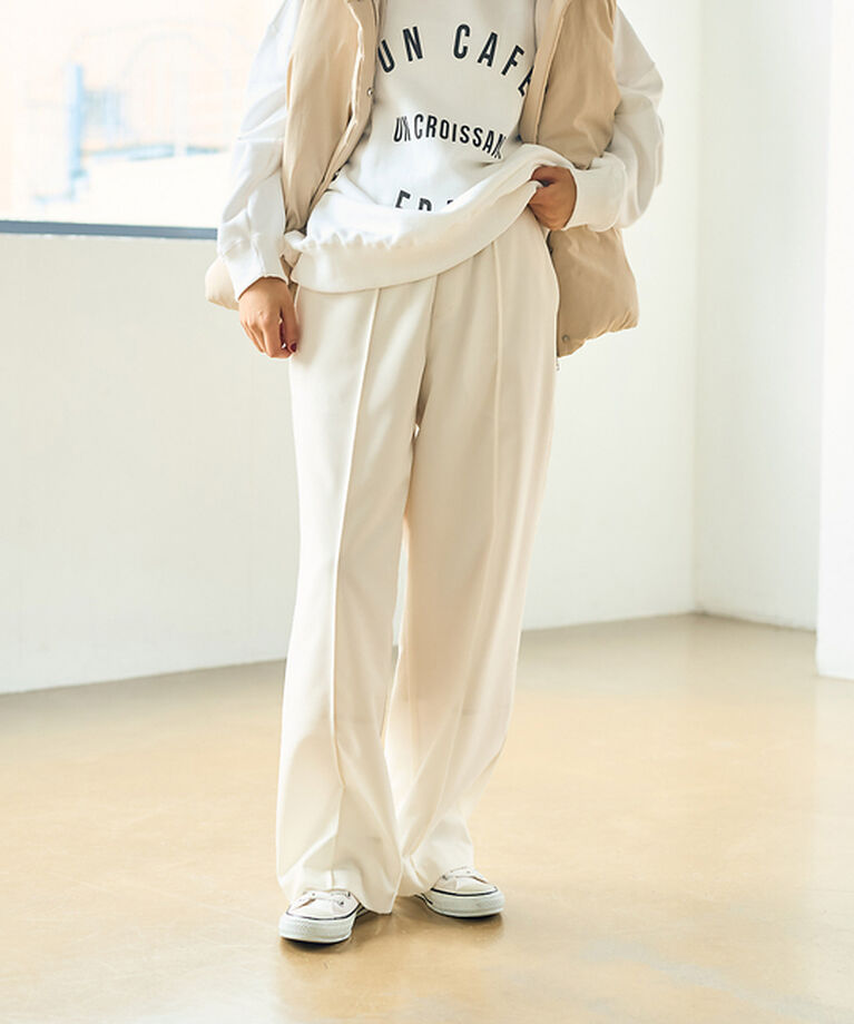 Rouge vif「ウールライクイージーストレートパンツ」|その他|