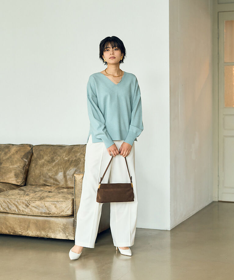 Rouge vif「ウールライクイージーストレートパンツ」|その他|