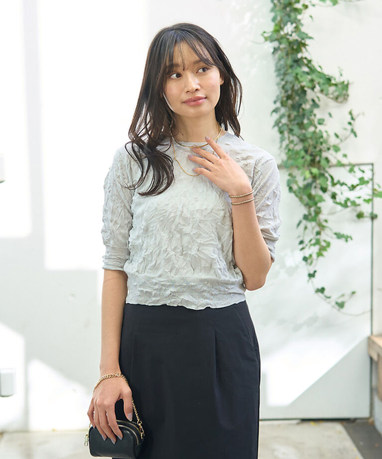 Rouge vif「キャッチワッシャーニットプルオーバー」|ニット・セーター|