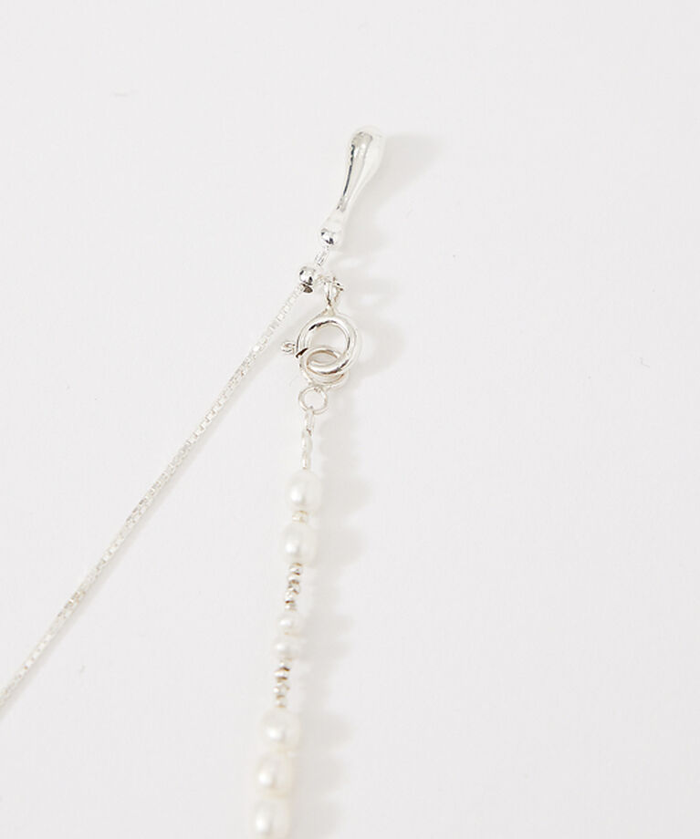qualite「【JAMIRAY】パールシルバーネックレス」|ネックレス|