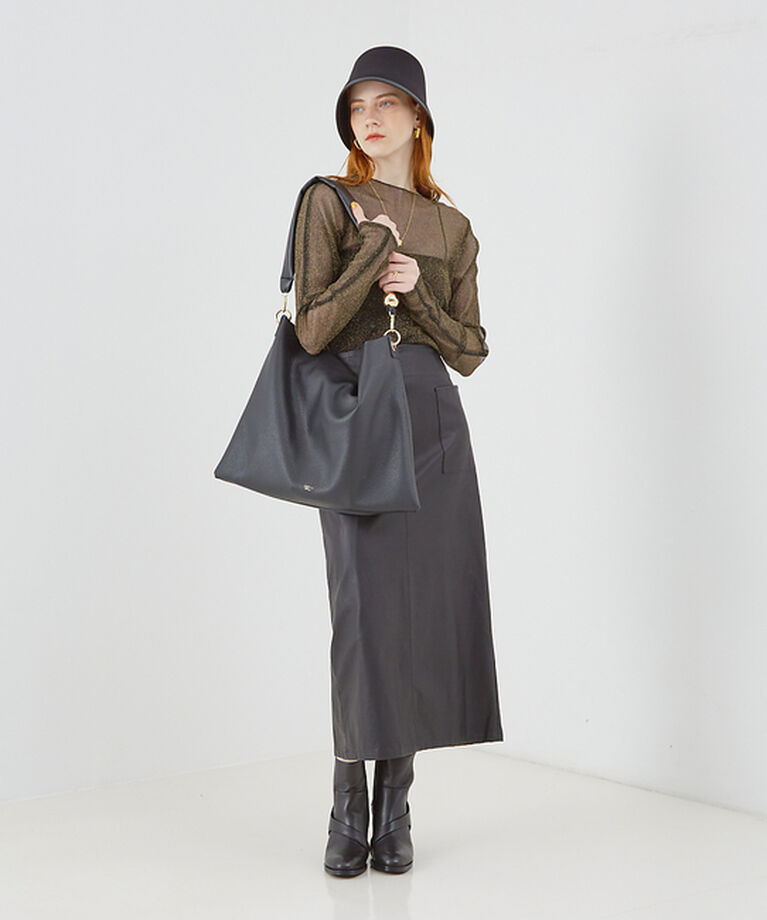 LOWELL things「Resin-T/アクリルHOBOショルダーバッグ 24AW」|トートバッグ|