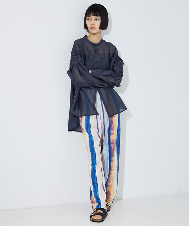 NOMINE「オリジナル柄 ストライプ タックパンツ」|その他|