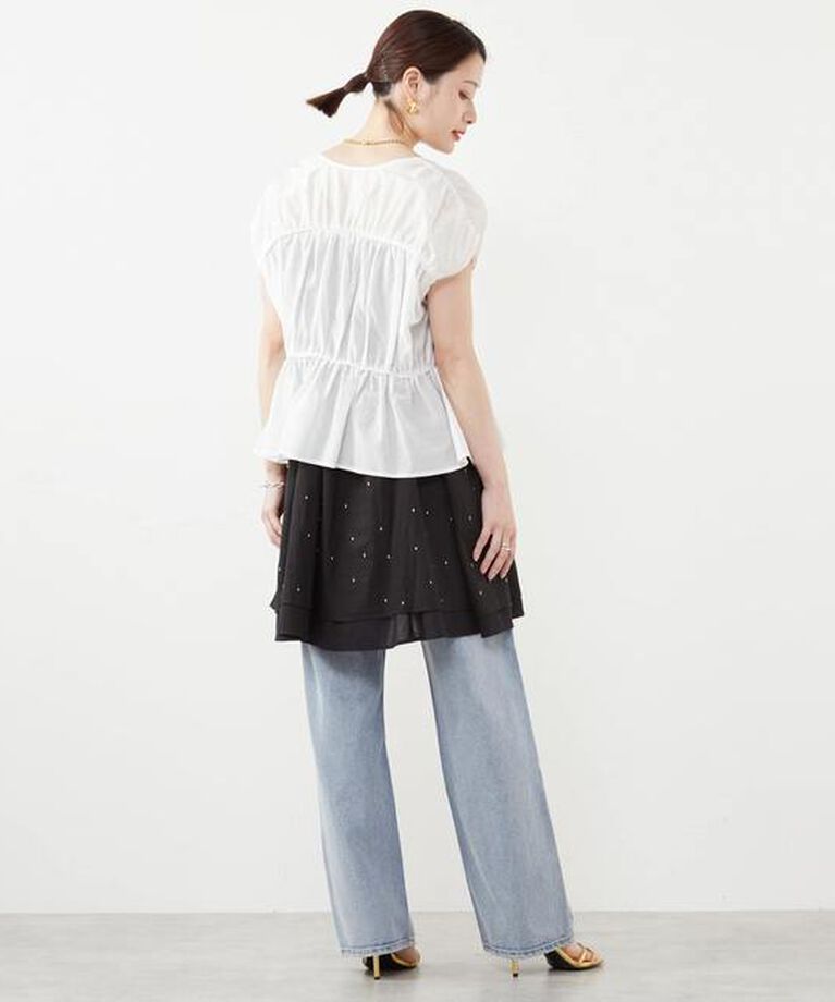 Soffitto「ドット刺繍キャミワンピース」|ワンピース|