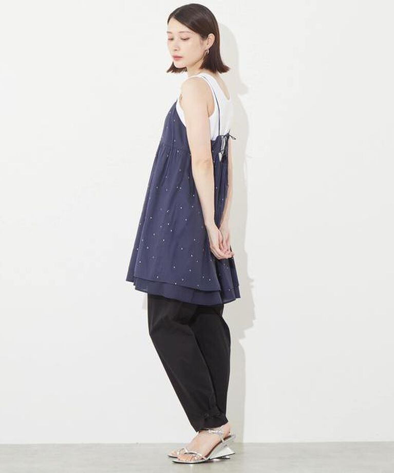 Soffitto「ドット刺繍キャミワンピース」|ワンピース|