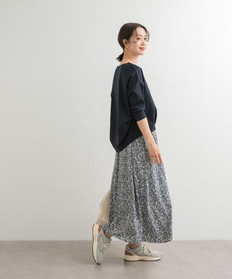 URBAN RESEARCH DOORS「DOORS コットンバックタック7分袖プルオーバー」|Tシャツ・カットソー|