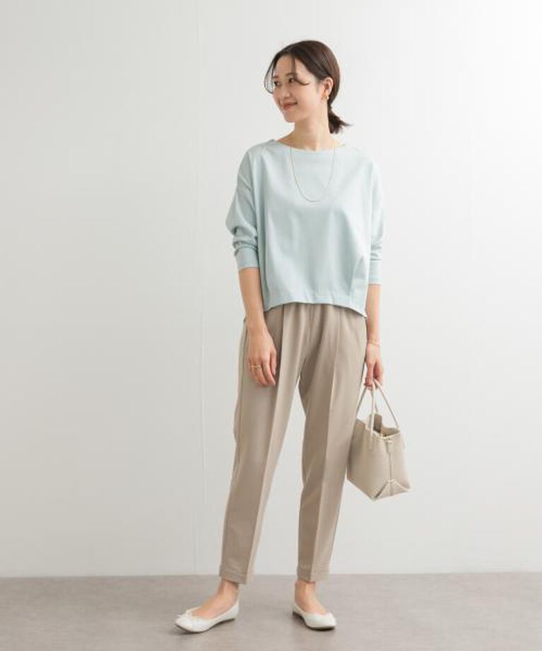 URBAN RESEARCH DOORS「DOORS コットンバックタック7分袖プルオーバー」|Tシャツ・カットソー|