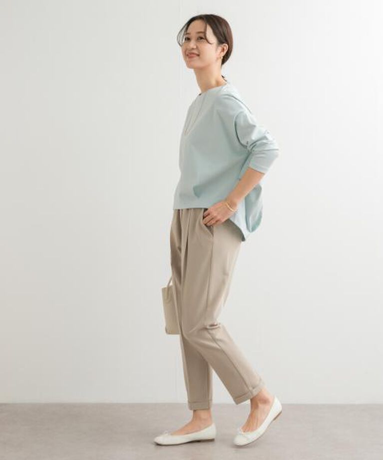 URBAN RESEARCH DOORS「DOORS コットンバックタック7分袖プルオーバー」|Tシャツ・カットソー|