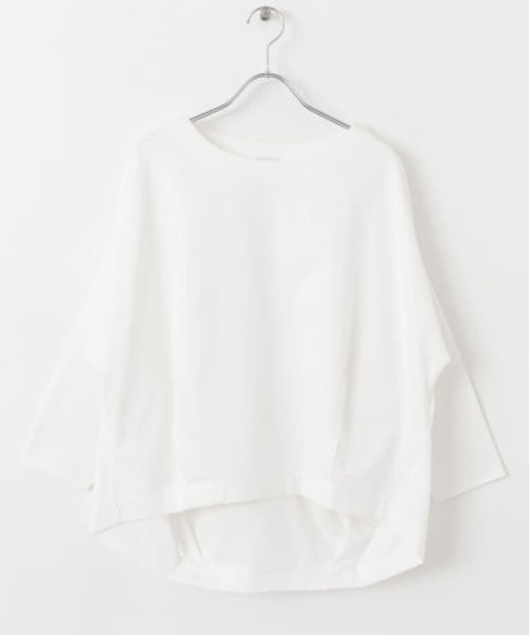 URBAN RESEARCH DOORS「DOORS コットンバックタック7分袖プルオーバー」|Tシャツ・カットソー|