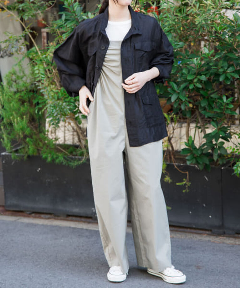 URBAN RESEARCH DOORS「DOORS FORK&SPOON　リネン混シャツブルゾン」|ブルゾン・スタジャン|