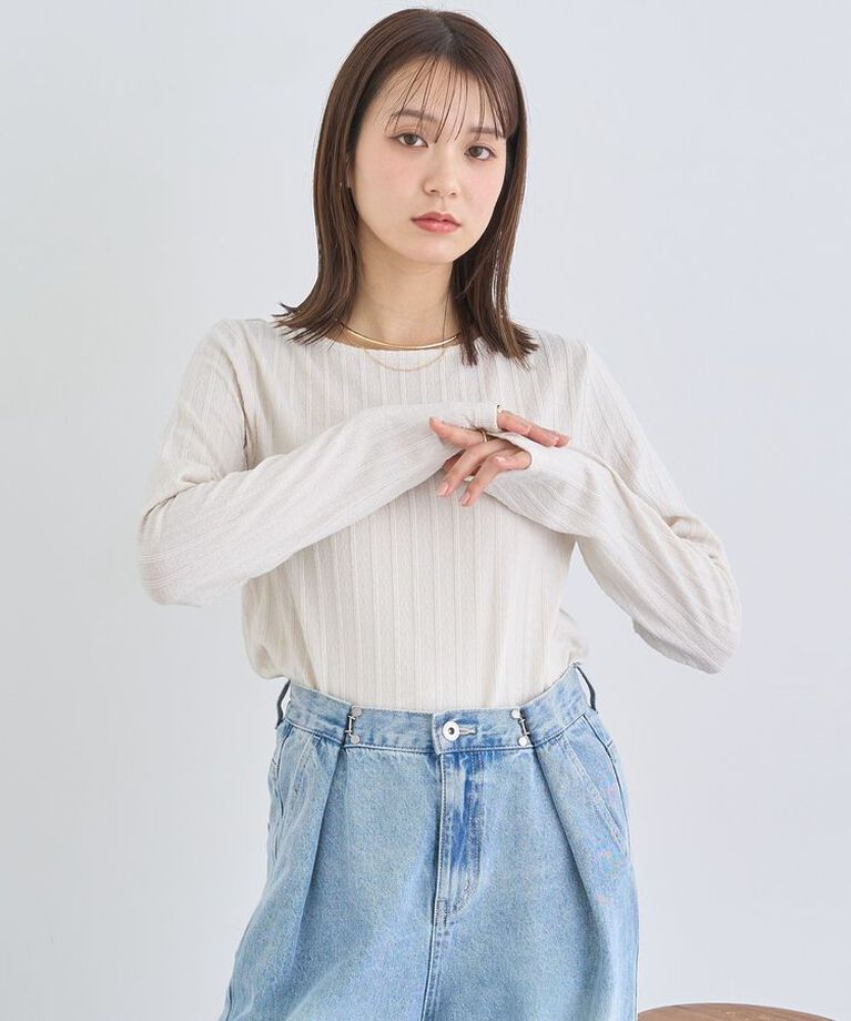 earth music&ecology「ぽこぽこプルオーバー」|Tシャツ・カットソー|