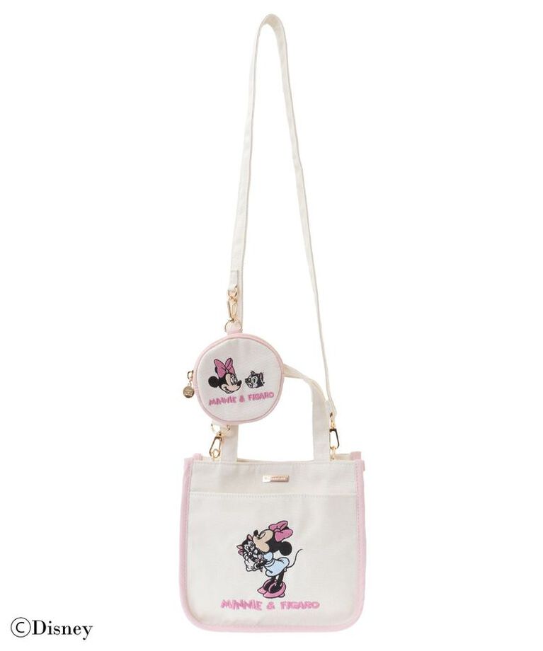 Maison de FLEUR「Minnie/Figaro/ポーチ付ショルダー」|トートバッグ|