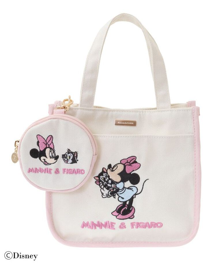 Maison de FLEUR「Minnie/Figaro/ポーチ付ショルダー」|トートバッグ|