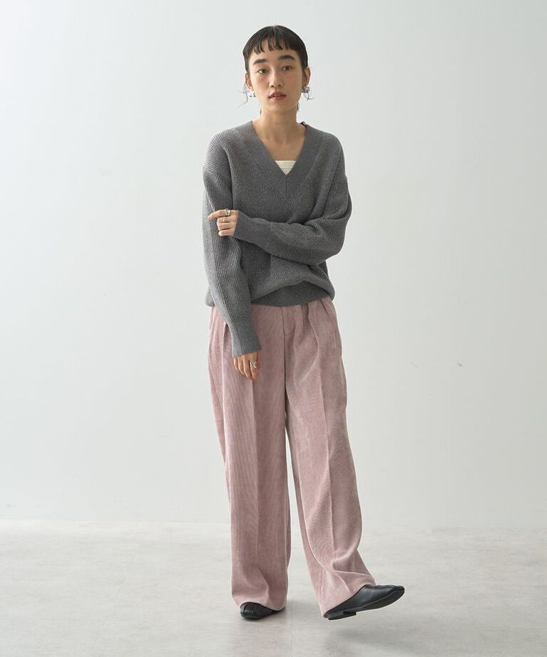 AMERICAN HOLIC「コーデュロイタックワイドパンツ」|その他|