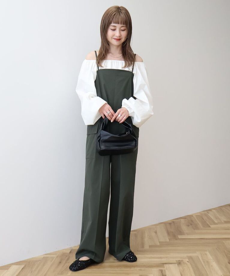 AMERICAN HOLIC「カーゴポケットキャミサロペット」|ワンピース|Khaki