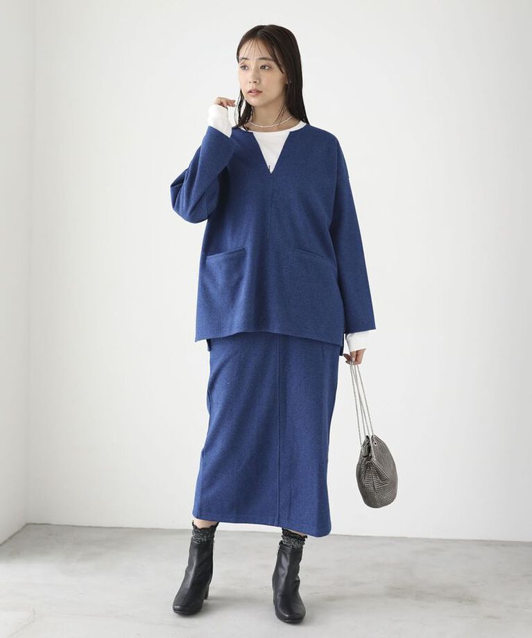 Green Parks「柄圧縮ポンチキーネックプルオーバー」|スウェット・ジャージ|