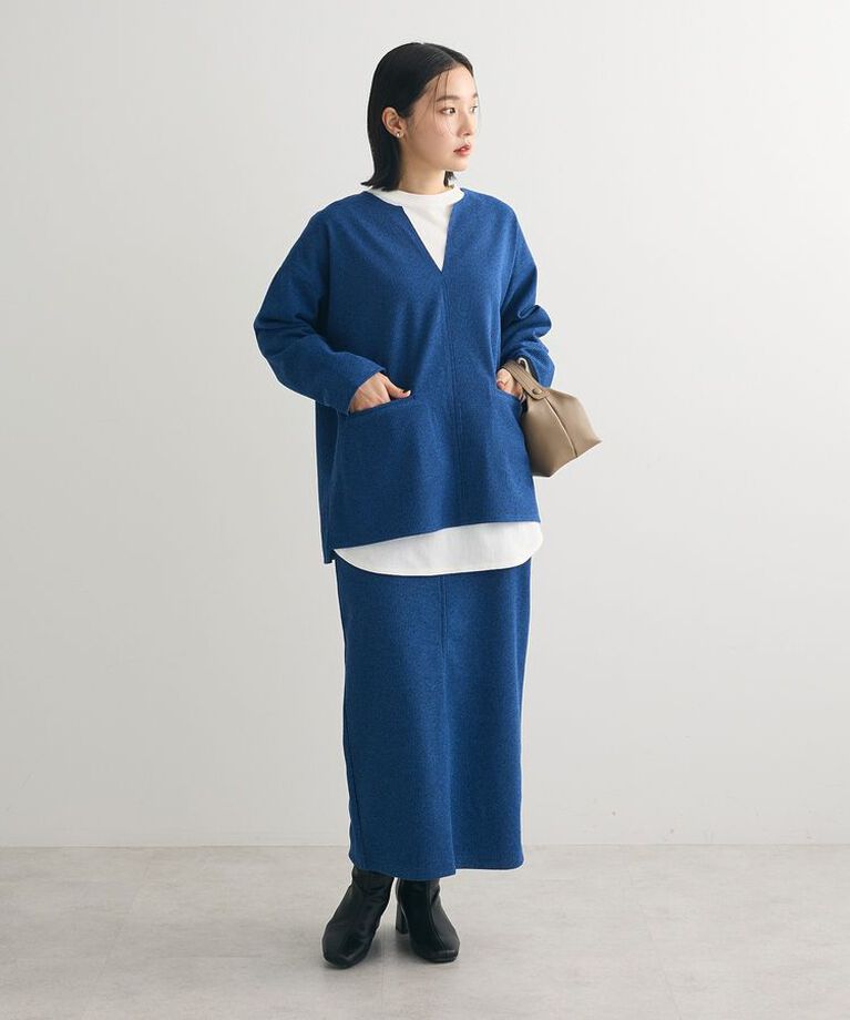 Green Parks「柄圧縮ポンチキーネックプルオーバー」|スウェット・ジャージ|
