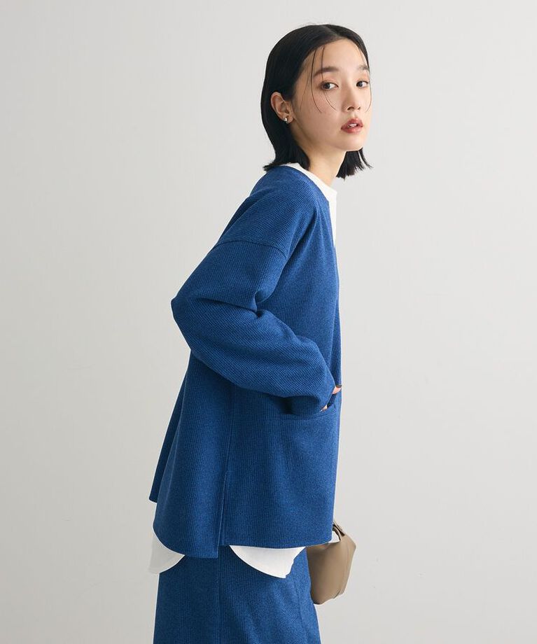 Green Parks「柄圧縮ポンチキーネックプルオーバー」|スウェット・ジャージ|