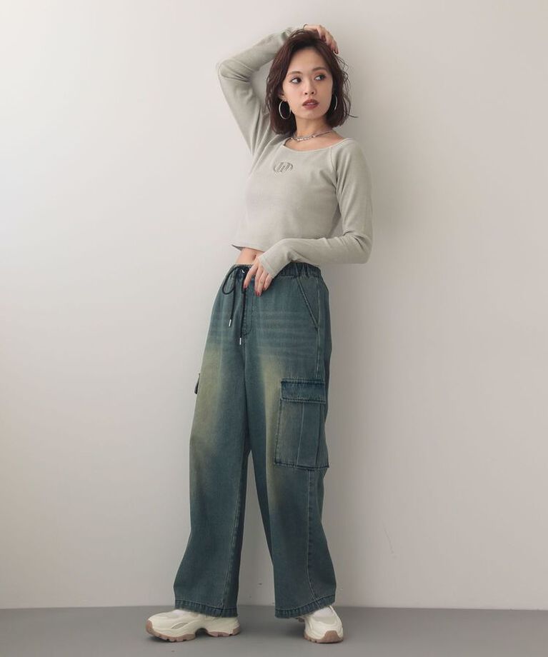 Green Parks「EGOISTピグメントリブプルオーバー」|Tシャツ・カットソー|