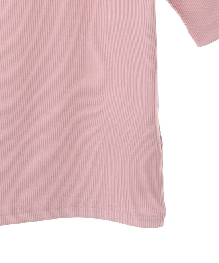Green Parks「・Petit Fleur 5分袖メロウリブTEE」|Tシャツ・カットソー|