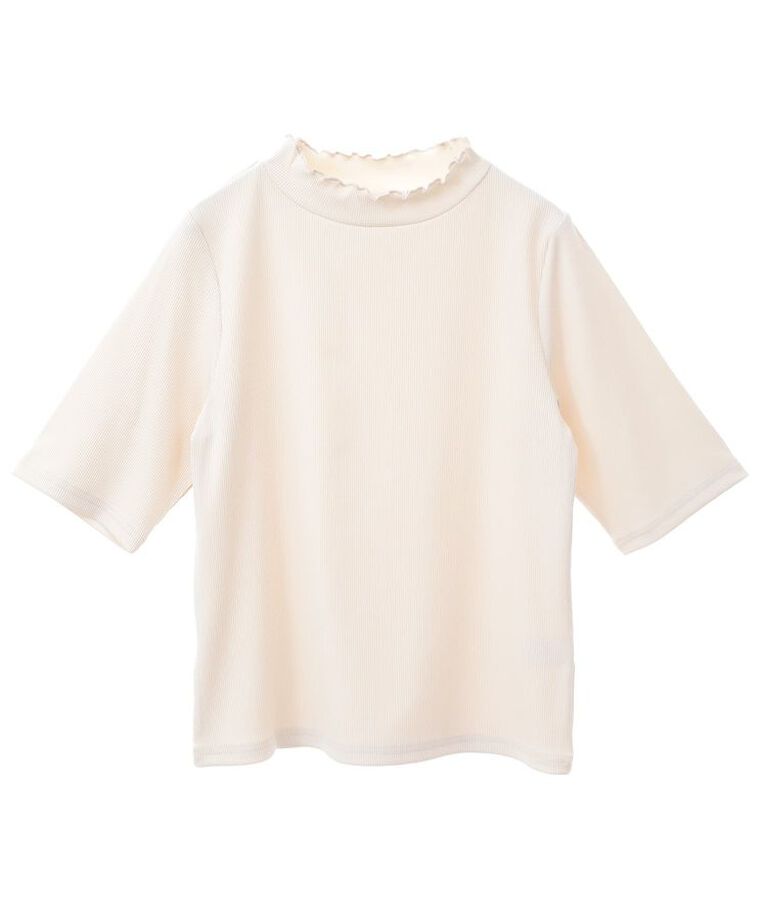 Green Parks「・Petit Fleur 5分袖メロウリブTEE」|Tシャツ・カットソー|