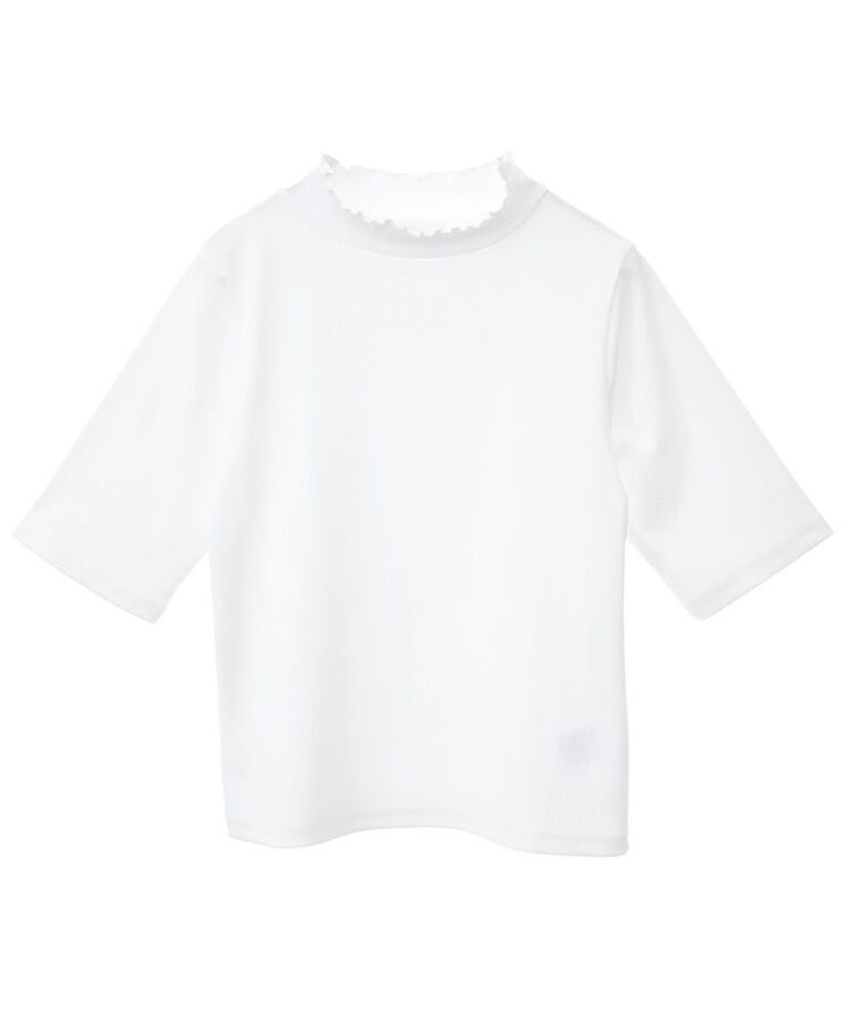 Green Parks「・Petit Fleur 5分袖メロウリブTEE」|Tシャツ・カットソー|Off White