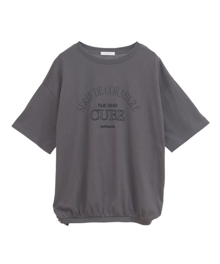 Green Parks「刺繍ロゴチュニック」|チュニック|Charcoal Gray