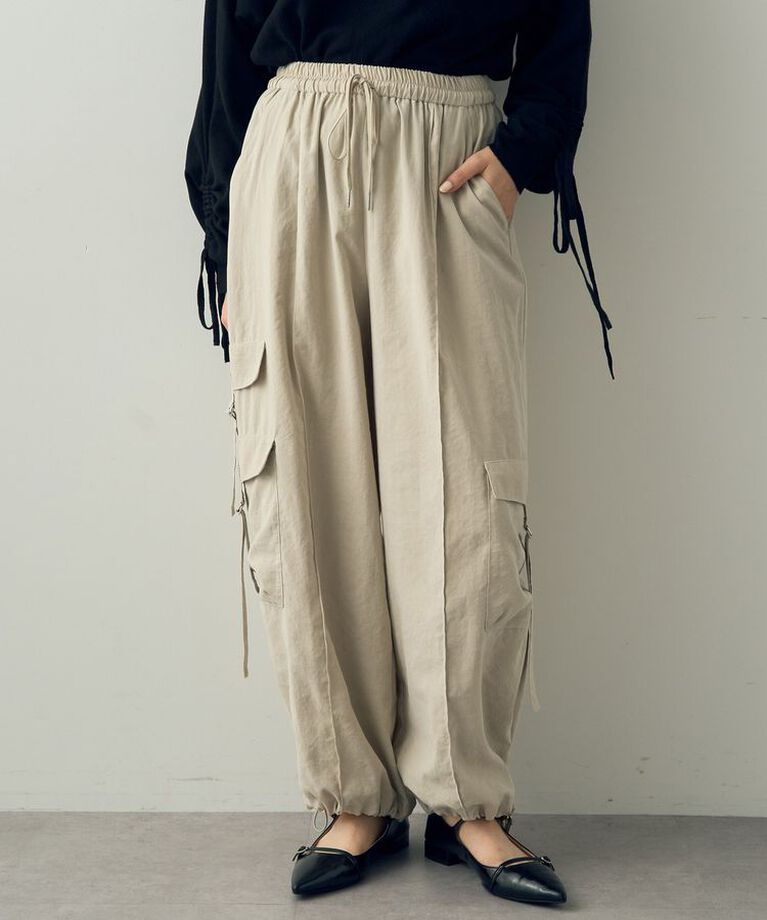 Editt by YECCA VECCA「パラシュートカーゴパンツ」|その他|Light beige