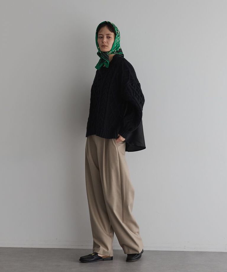 GARAGE OF GOOD CLOTHING「ウールライクワンタックワイドパンツ」|その他|