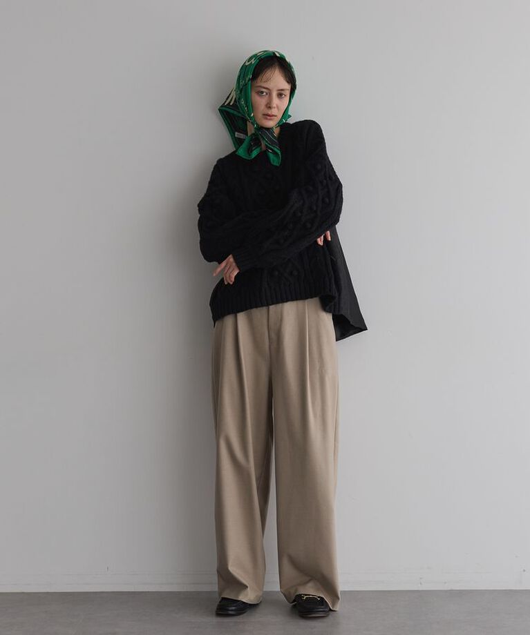 GARAGE OF GOOD CLOTHING「ウールライクワンタックワイドパンツ」|その他|